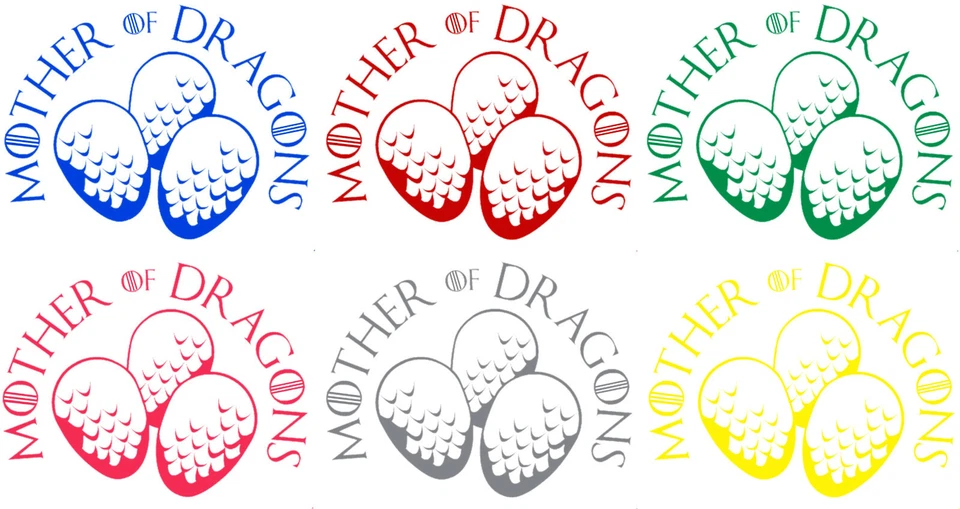 Calcomanía Vinilo Camión Coche Adhesivo Laptop - Juego de Tronos Reina de Dragones Huevos Foto 3 de 4