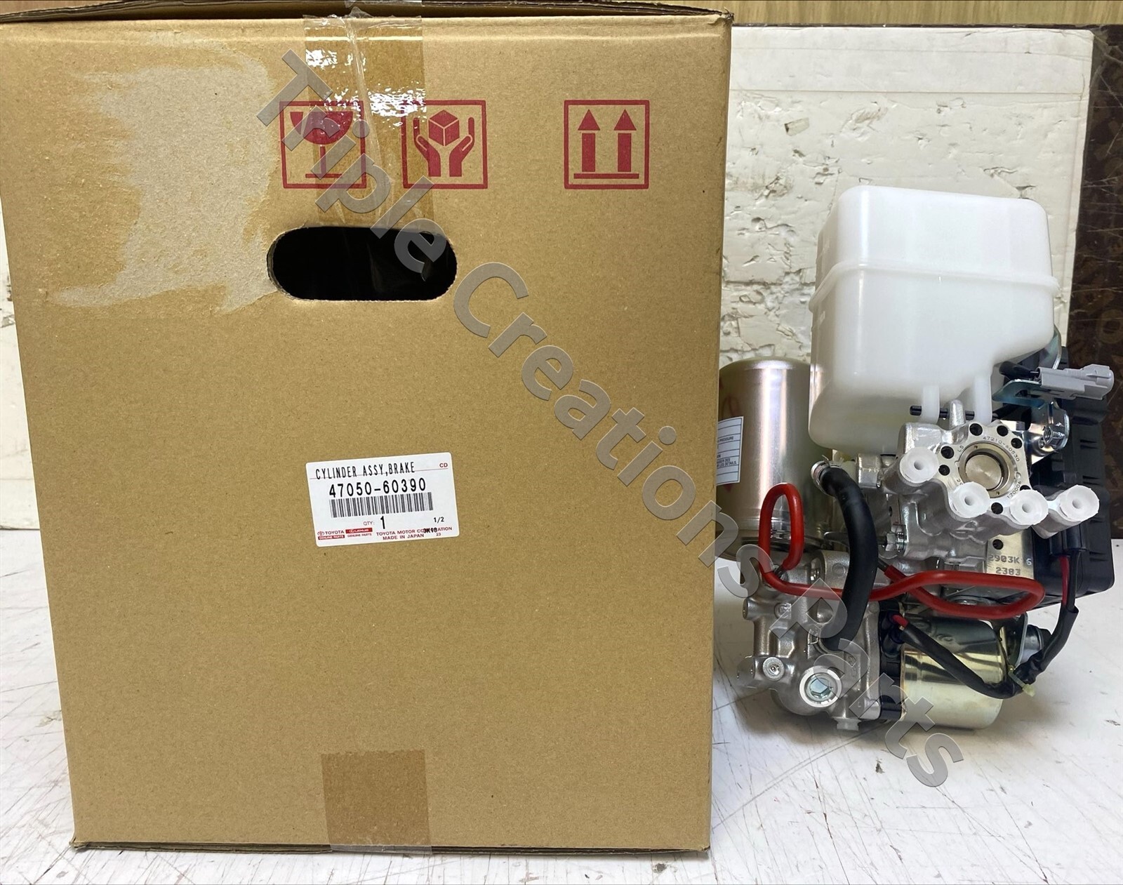 TOYOTA GENUINE 4705060390 BRAKE BOOSTER ASSY, W/MASTER CYLINDER  