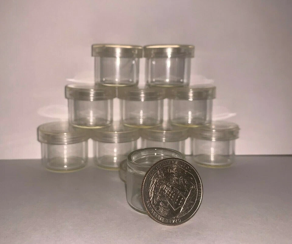 Tarros pequeños de vidrio Pyrex con tapa 5 ml 40x 80x 120x Foto 2 de 4