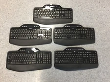 LOT of 5 Logitech MK700/MK710 Wireless Ergonomic Keyboard No USB Receiver/Dongle