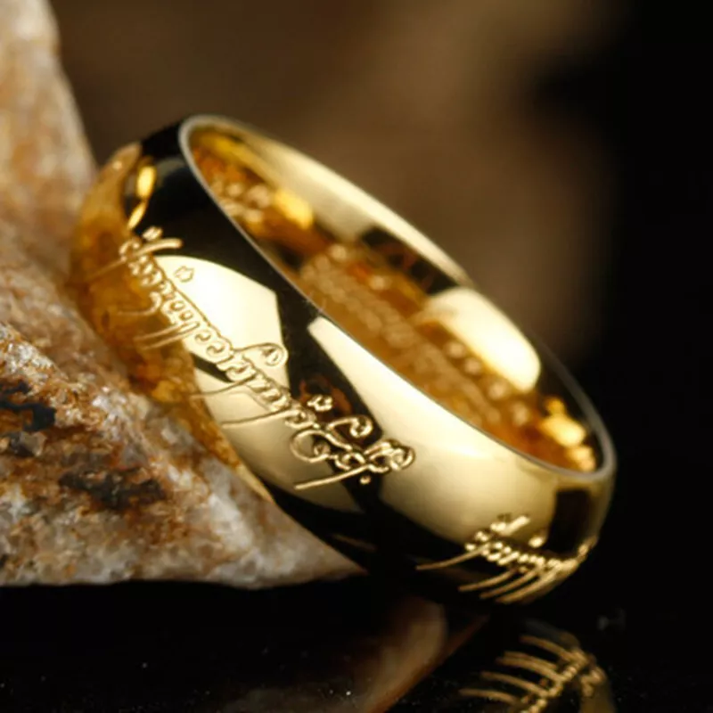 The One Ring Fashion Lord of The Rings Stainless Steel Men's Ring Gift Size  6-12