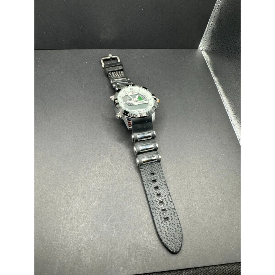 Shark Dual Time Digital Quartz Date Alarm Sports Wrist Watch WR 30M White Dial - Image 2 of 4