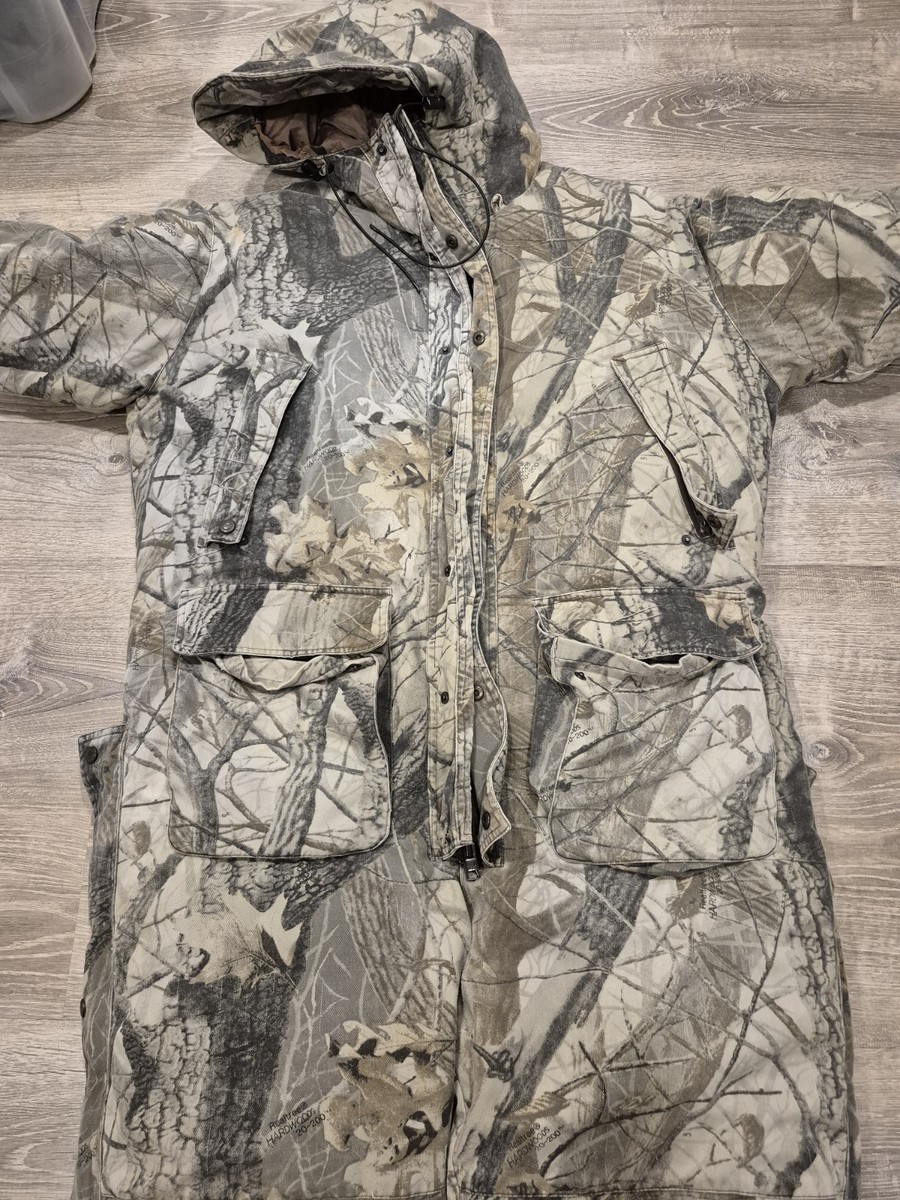 Cabelas Premier Northern Goose Down Camo Snowsuit Coveralls Mens L