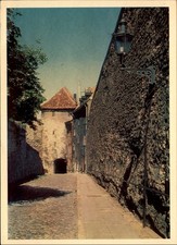 Tallinn Pikk Jalg Street vintage postcard b930