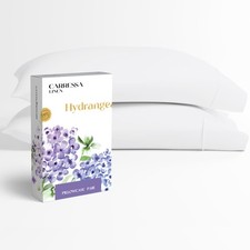100 Egyptian Cotton Queen Pillow Cases Set of 2 - Luxury 600 Series Queen Pi...