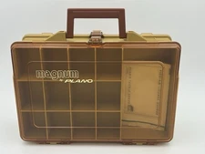 Vintage PLANO Magnum Portable Double Sided Tackle Box #1126, Made In USA!