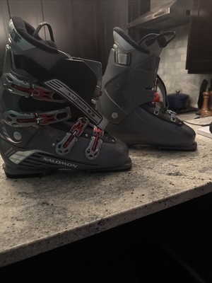 Salomon Pulse Performa 11.5 ski boots Men's US Black Gray,  Thermicfit