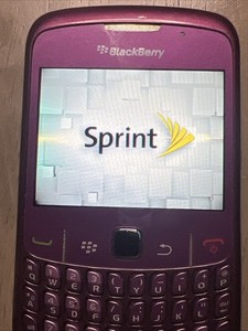 BlackBerry Curve 8530 Smartphone Royal Purple Sprint Tested Works Scratched Used