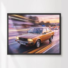 TOYOTA COROLLA CAR POSTER 1980s Cars Art Print Wall Picture A4 A3 A2 A1