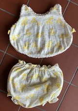 Vintage 70s Carter  s Baby Girl 2 Piece Set Plastic Lined Bloomers size 3mo Retro