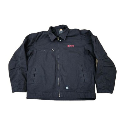 Berne Fleece Lined Highland Gasoline Workwear Jacket  Canvas Men s Size Large 