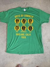 NWT Oakland A’s 1969 Boys of Summer Bando/Rudi/Vida/Fingers T-Shirt  Green XL