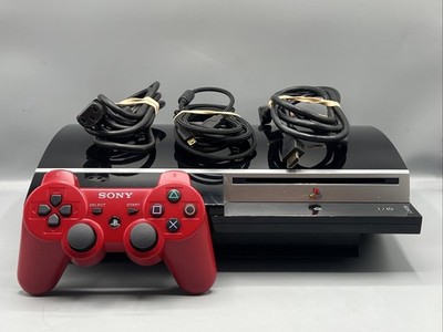 Sony PlayStation 3 Fat PS3 80GB Black Console Gaming System CECHL01 {TESTED}