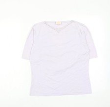 Basic-Bluse Damen UK Gr&ouml;&szlig;e M Country Casuals Lila