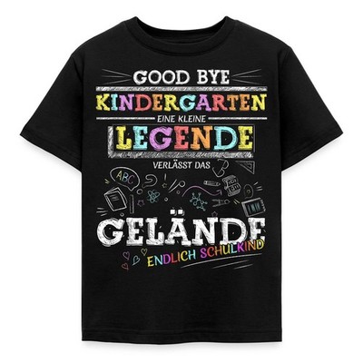 Kindergarten Legende Verlässt Das Gelände Einschulung Kinder T-Shirt