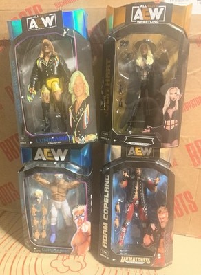 AEW Lot x 4 Chris Jericho Sting Adam Coopland(Edge) Julia Hart  Box Damage