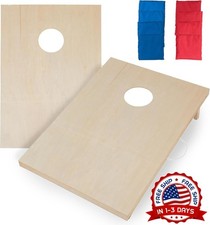 Juegos de cornhole premium de madera maciza de 2x3, 8 bolsas incluidas NUEVO US