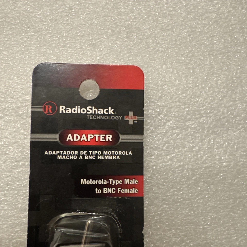 Radio Shack Motorola-Type Male Plug to BNC Female Jack RF Adapter, 278-0160. New - Image 2 of 4