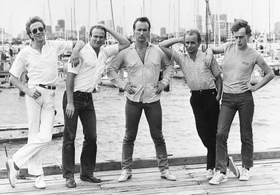 Australian band Men at Work John Rees Jerry Speiser Colin Hay Greg- Old Photo