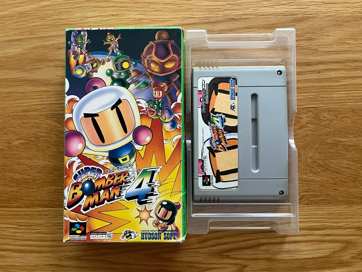 SNES Super Bomberman 4 Boîte Fonctionnelle NTSC-J Japon 2407-055