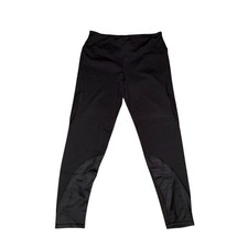 Victoria Sport Knockout Leggings Womens L Black High Waist Floral Ankle mesh gym