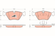 Bremsbelagsatz Vorne für BMW E46 E39 96-06