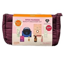 Ulta BIPOC Founders Beauty Discovery Kit, 8-Piece Sampler Set with Quilted Pouch