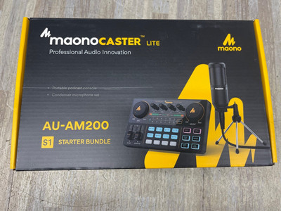 Maono Maonocaster Lite AU-AM200 S1 Starter Bundle Portable Podcast Console