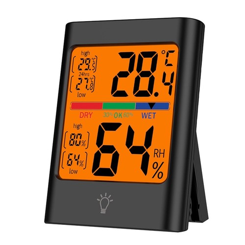 Hygrometric Measurement Tool Featuring Large LCD Display for Easy Reading - Picture 3 of 21