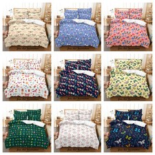 3D Butterfly Flowers Pattern Colorful Quilt Cover Duvet Cover Comforter set