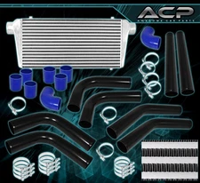 31" Turbo Fmic Front Mount Intercooler T&F +Piping +Silicone Couplers Custom Kit
