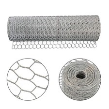 24In×100FT Chicken Wire Fencing Mesh Metal Floral Chicken Wire Fence 1" Hole 0.49 per foot