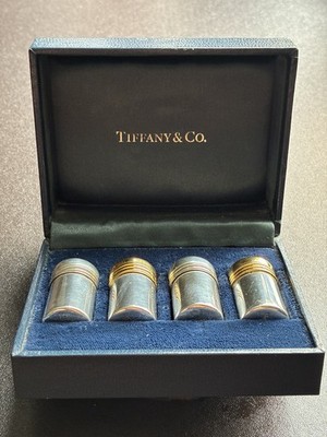 Tiffany & Co. Sterling Silber 925 Salz & Pfefferstreuer mit Box Vintage