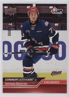 2023-24 Upper Deck CHL Exclusives 80/100 Connor Lockhart #279 0he