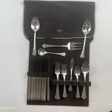 Vintage International Silver Co. Prelude Flatware Set Of 8 / 45 Pieces EP Plated