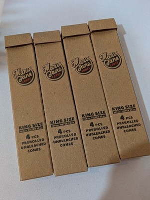 4 Packungen Pre-Rolled Unbleached Mary Jane Cones - King Size