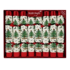 Robin Reed Spode Tree Handmade English Christmas Crackers 531, 10 In. Set of 8 