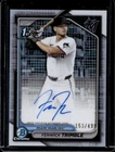 2024 Bowman Draft Fenwick Trimble Chrome Auto Refractor 1st #/499 Marlins