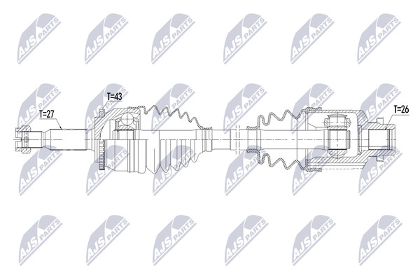 NEU - NTY NPW-MS-128 Antriebswelle FüR Mitsubishi-image