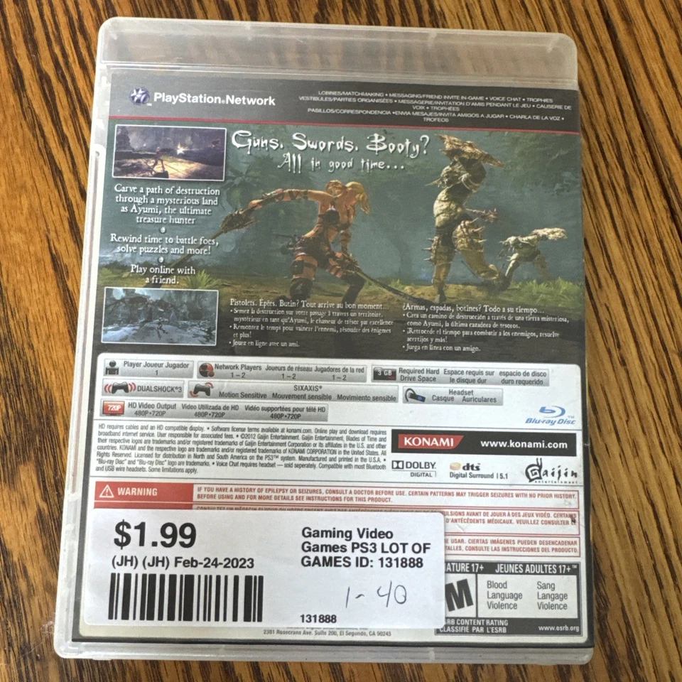 Blades of Time (Sony PS3) CIB w/Manual Tested Working Clean Disc - Image 2 of 4