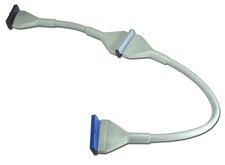 18" Gray IDE ATA 100/133 Round Dual Device Hard Drive CD-ROM 80pin / 40wi Cable