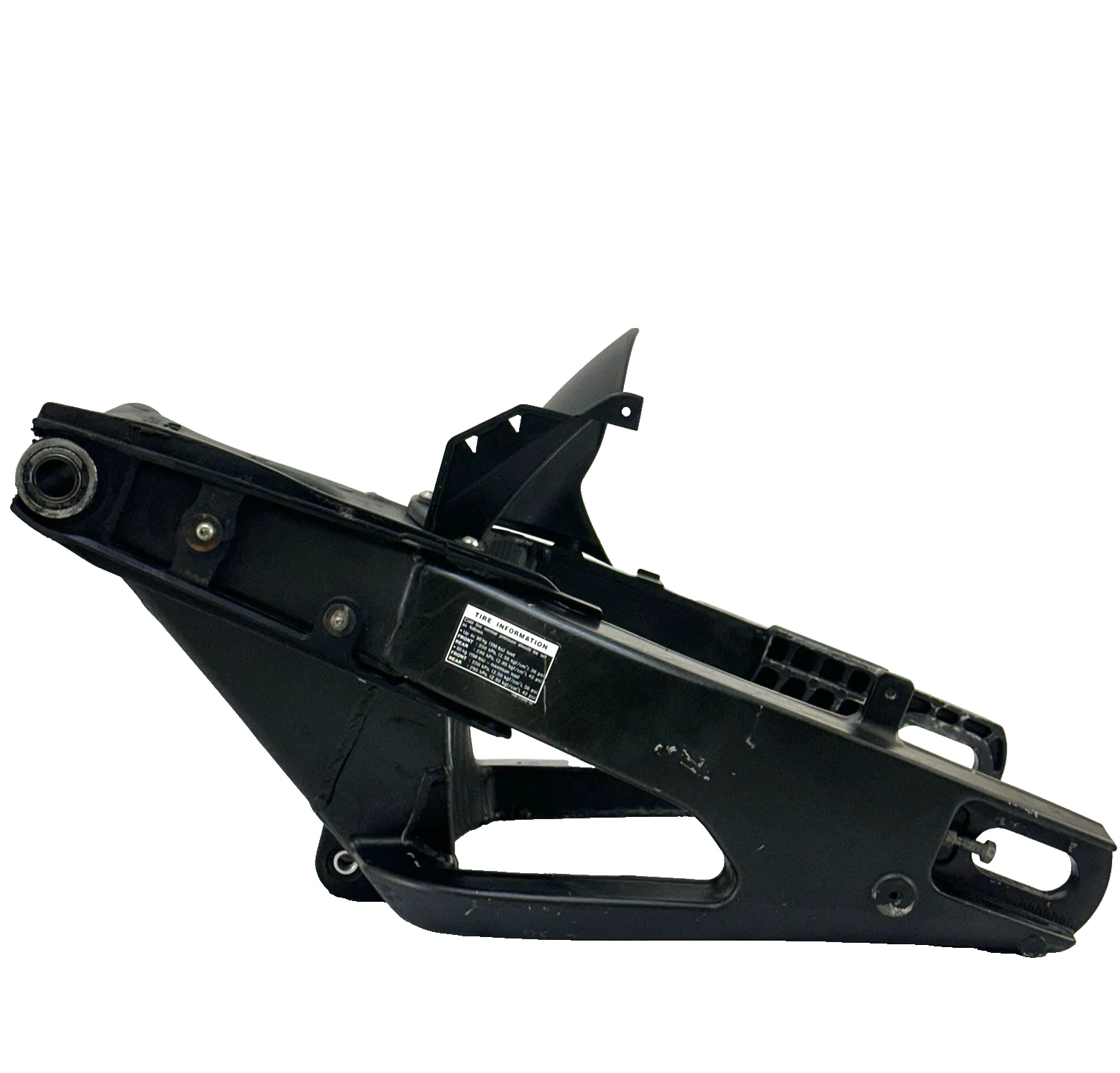 2009 - 2014 YAMAHA YZF R1 SWINGARM REAR SHOCK BACK WHEEL FRAME BLACK STOCK