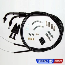 Universal Dual Throttle Motorcycle Cable Kit by Venhill