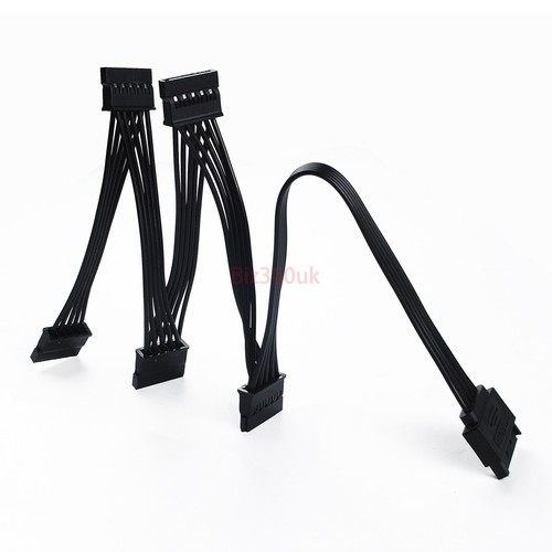 SATA Power 15 Pin 1 Male To 5/8/10/ Female Splitter Hard Drive Cable for HDD SSD - Picture 25 of 49