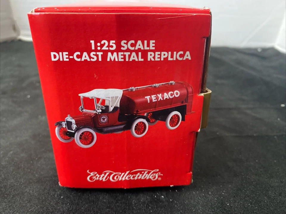 ERTL TEXACO 1918 Ford Runabout w/ Tanker Trailer #21 Diecast Bank 1:25 NIB 21461 - Image 2 of 4