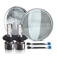 For Mazda Mx5 Miata Classic Domed 7" Sealed Beam Led Conversion Headlight Kit 2x