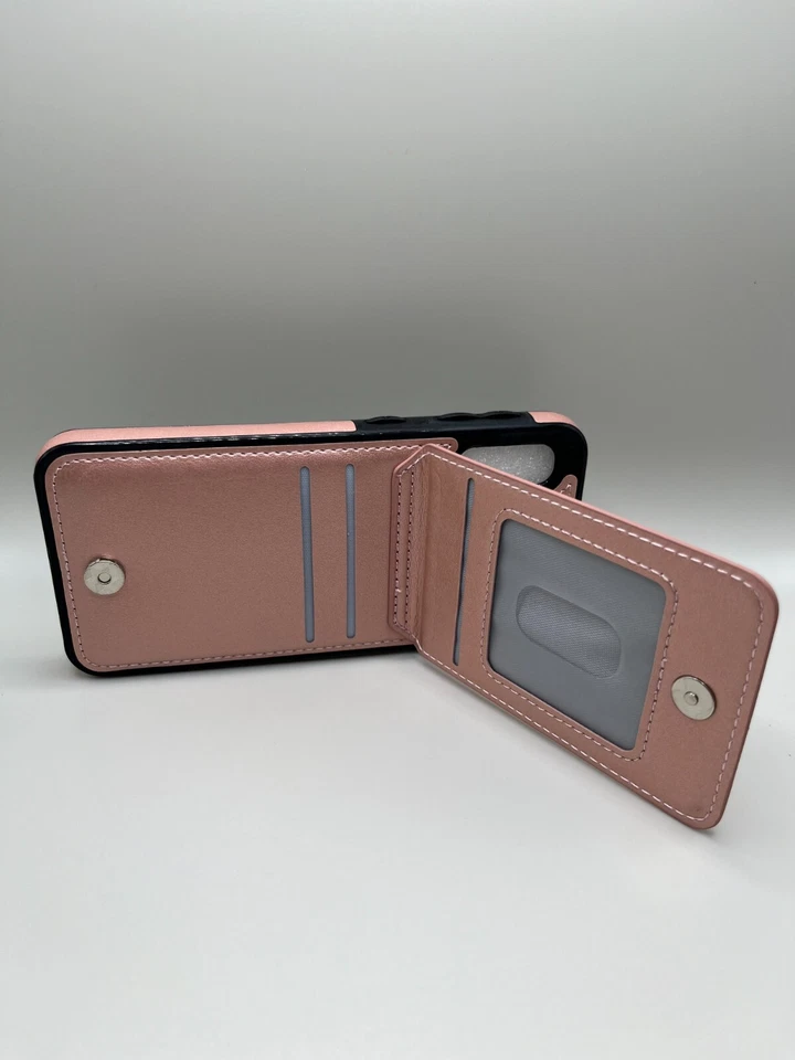 Cool Pink Phone case With Wallet Built In - Image 2 of 4