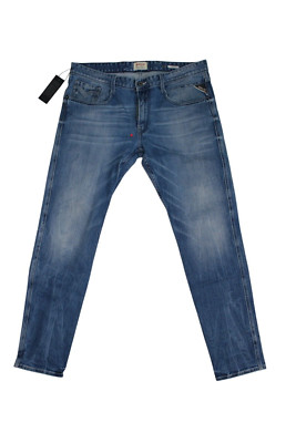 Replay Anbass Herren  Jeans - M914 - blau - Stretch W33 / L32