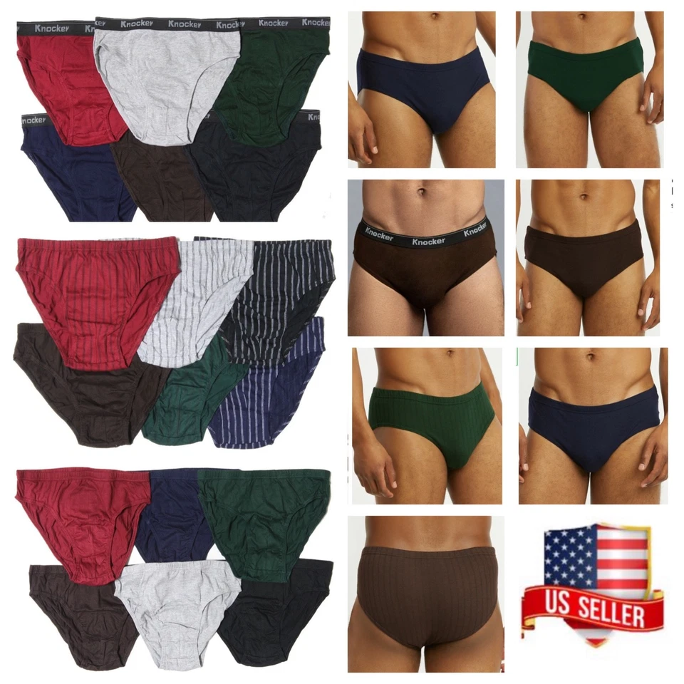 PACK de 3, 6 y 12 calzoncillos de bikini de algodón para hombre ropa interior Calzon tiro bajo liso Foto 2 de 4