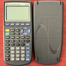 1997 TEXAS INSTRUMENTS TI-83 Graphing Calculator w/Cover, Tested & Working
